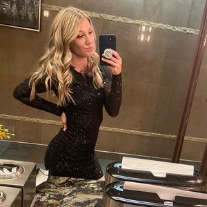 Black Windsor mini dress